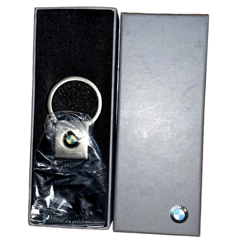 💕2X HP💕NEW IN BOX BMW STAINLESS STEEL KEY RING💕